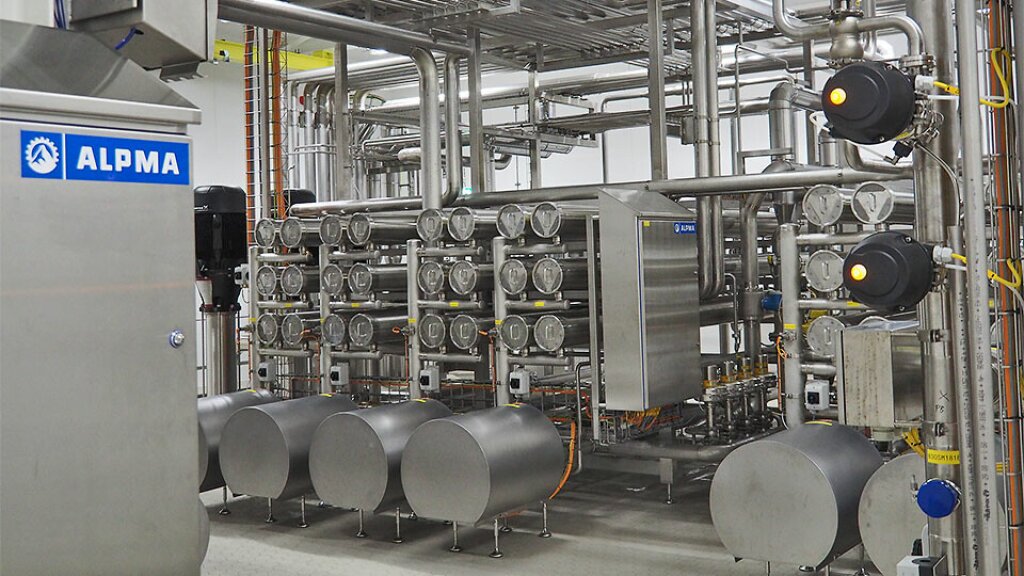 UF‑Anlage von ALPMA zur Herstellung von WPC 35 / 50 / 60 (Molkenprotein-Konzentrat).