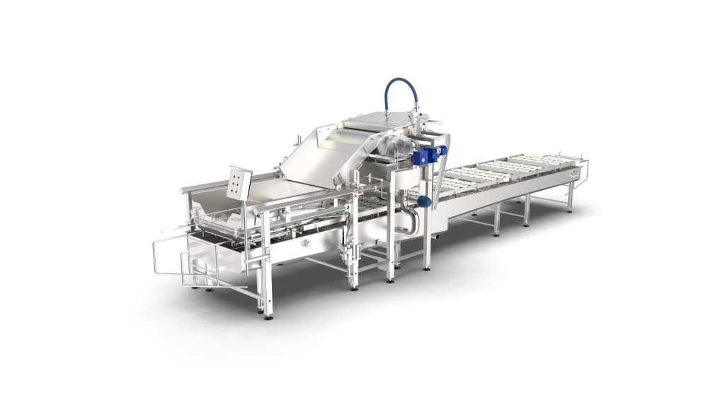 AFE filling unit with integrated pre-delactosing for block mold filling.