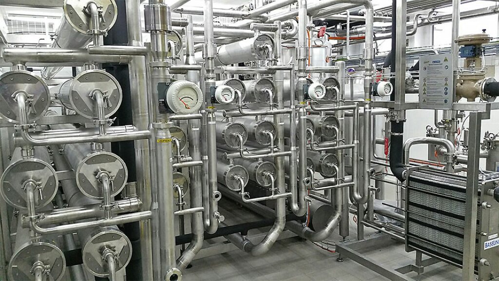 NF‑Nanofiltrationsanlage zur Entmineralisierung und Konzentrierung von Molke bei ALPMA.